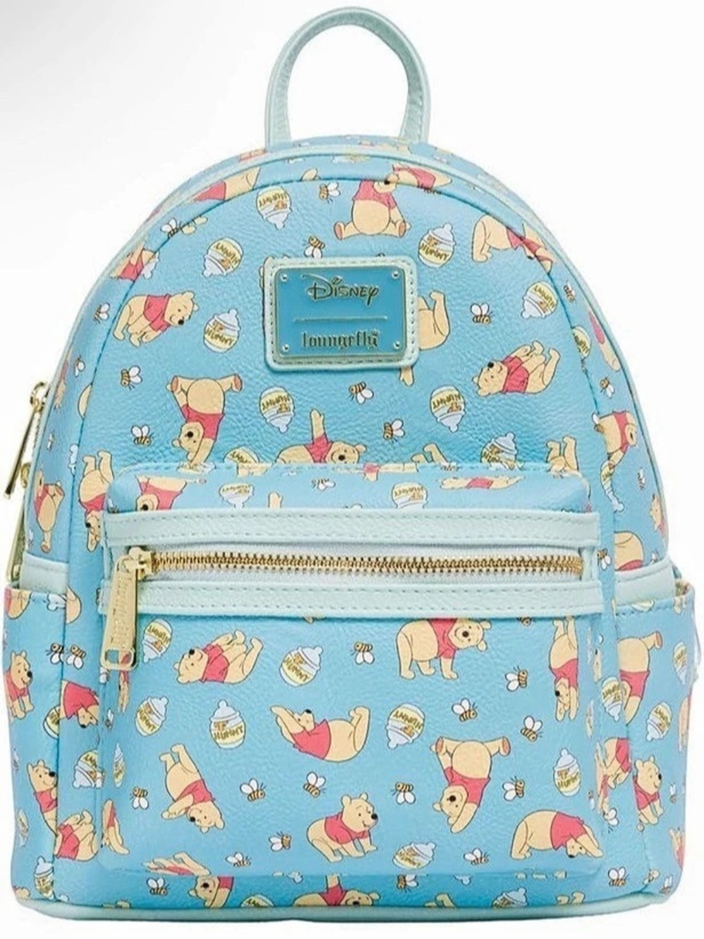 Loungefly Disney Winnie the Pooh Bees & Honey Mini Backpack Blue